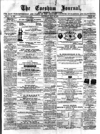 cover page of Evesham Journal published on May 13, 1865